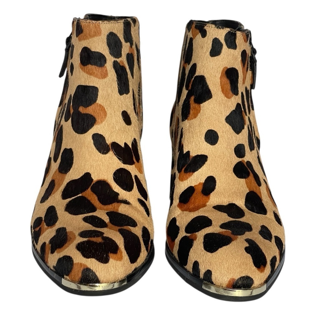 Cole Haan Leopard Print Ankle Boots - Tan and Black - Picture 9 of 16